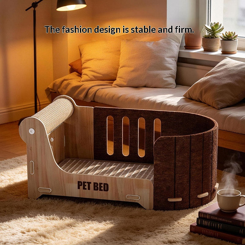 Sisal Scratching Post And Lounger Freestanding All-in-one