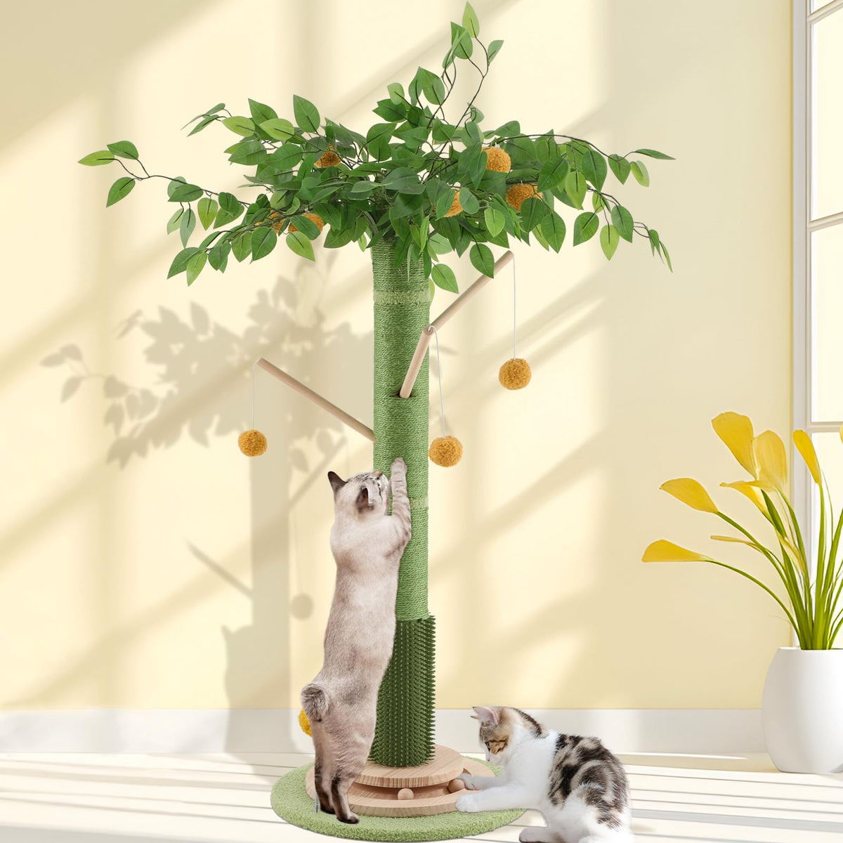 Cat Scratching Post Tall Scratcher Tree For Indoor Cats Adults With