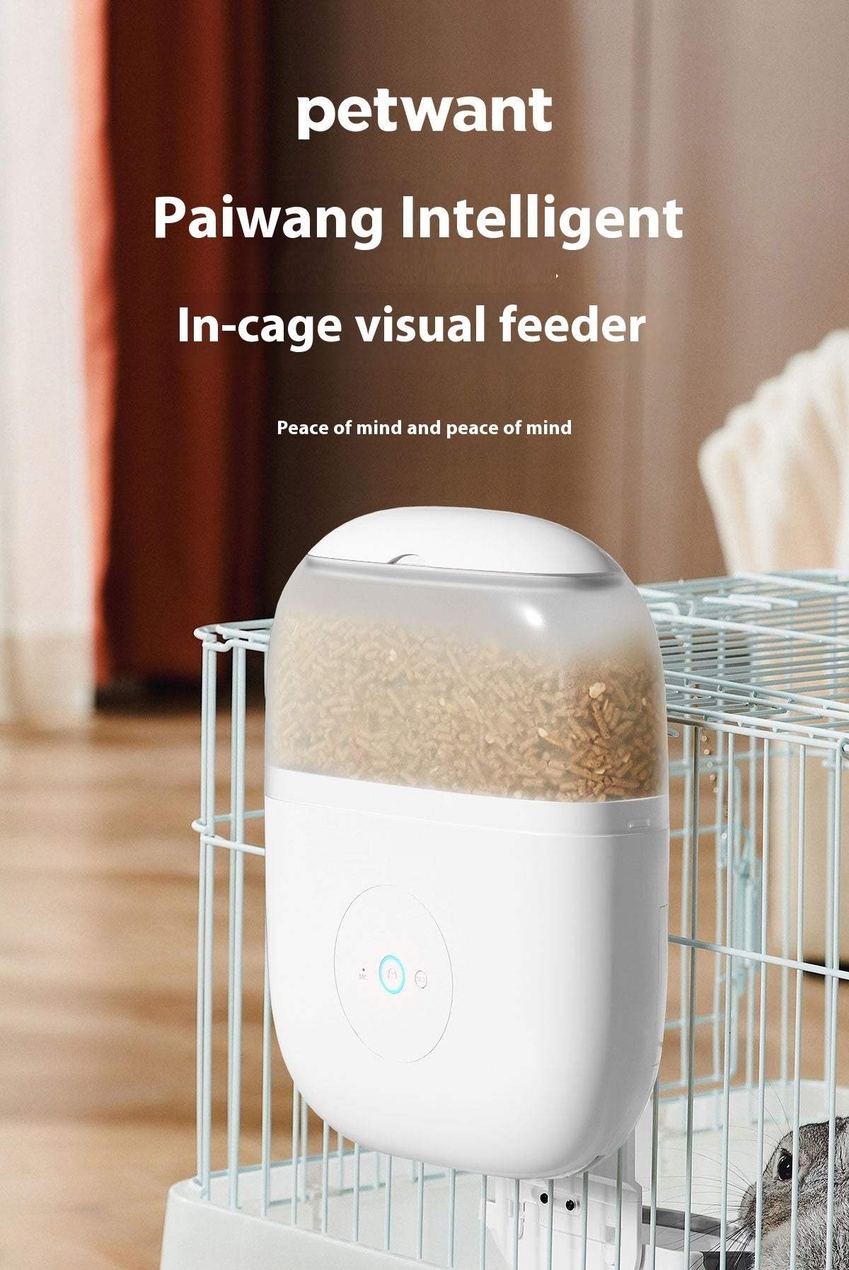 Automatic Pet Feeder Hamster Remote Surveillance Camera Rabbit
