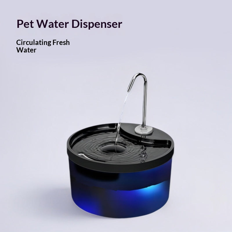 Smart Self-circulating Filtered Pet Water Fountain That Operates