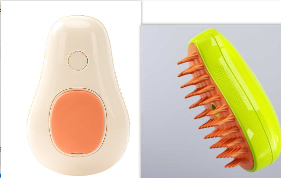 Steamy Cat Brush Dog Grooming Comb Electric Self Cleaning Steam For