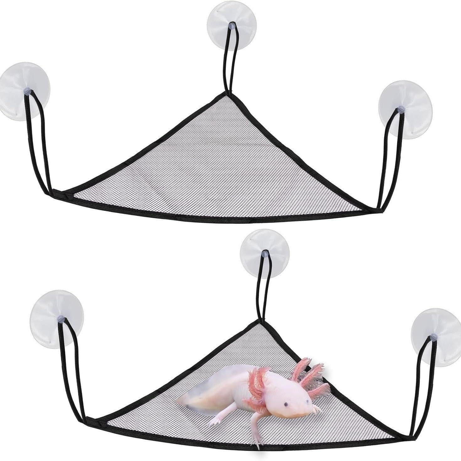 2-pack Pet And Reptile Hammock With 6 Suction Cups 1 Rope