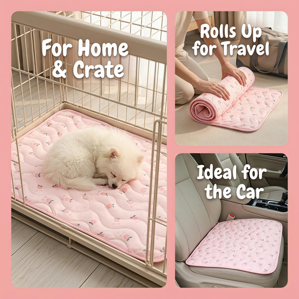 Self-cooling Pet Mat For Dogs Cats Foldable Summer Cooling Pad With