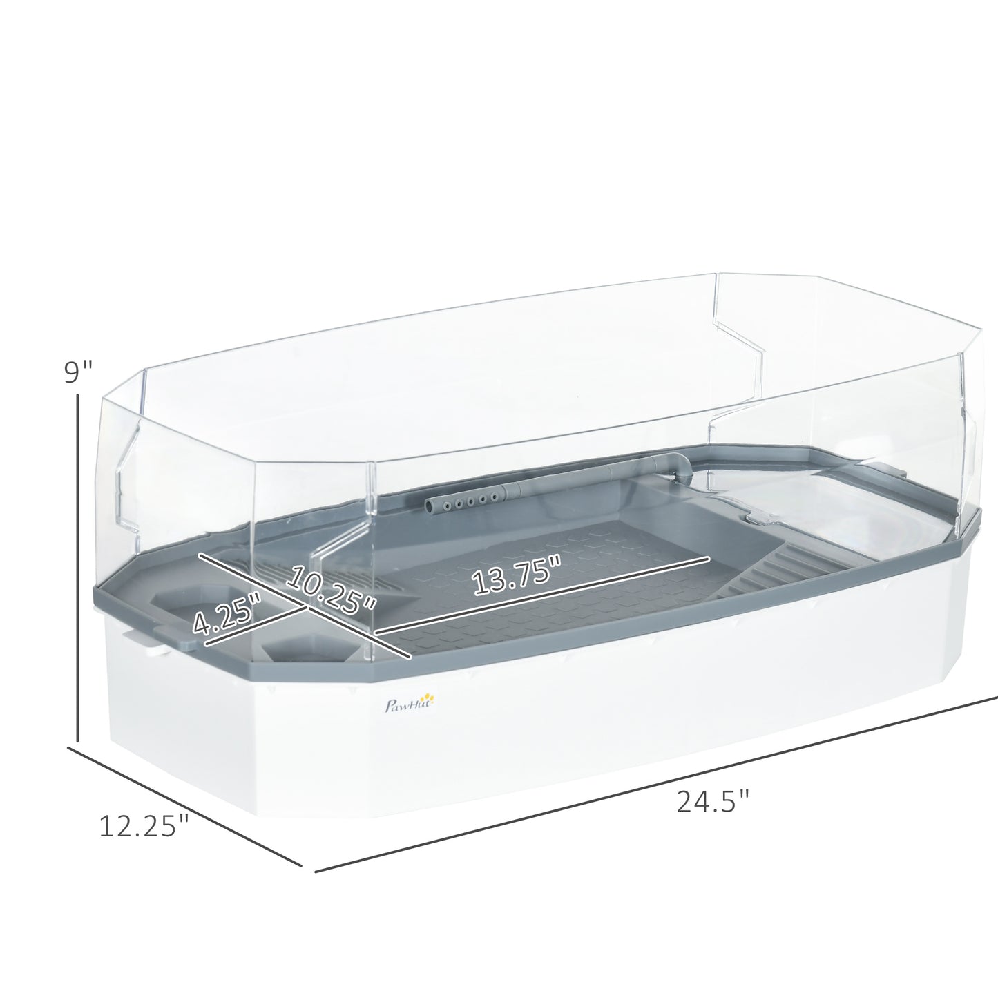 Turtle Tank Kit Aquarium With Basking Platform Water Pump Filter