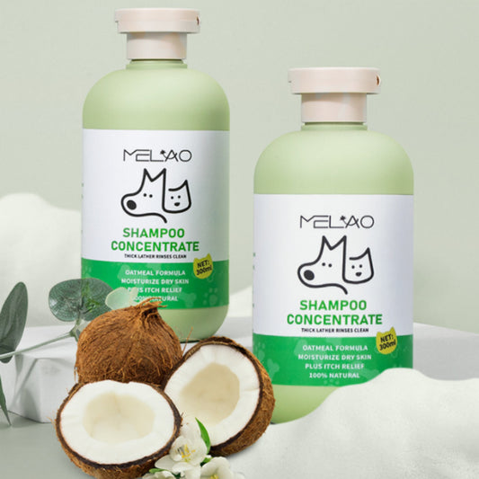 Natural Pet Oatmeal Shampoo With Coconut Chamomile Moisturizes Skin