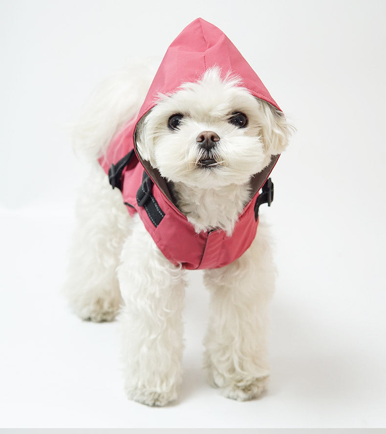 New Pet Raincoat Dog Poncho Cape Reflective Large Clothes Pet
