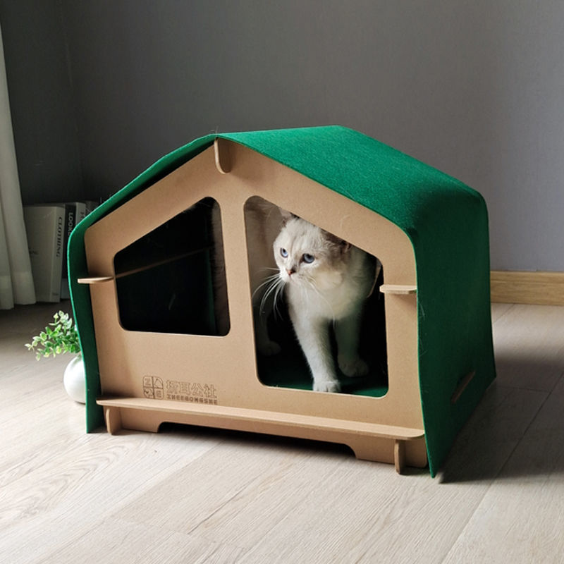 Wooden Cat House All Season Dog