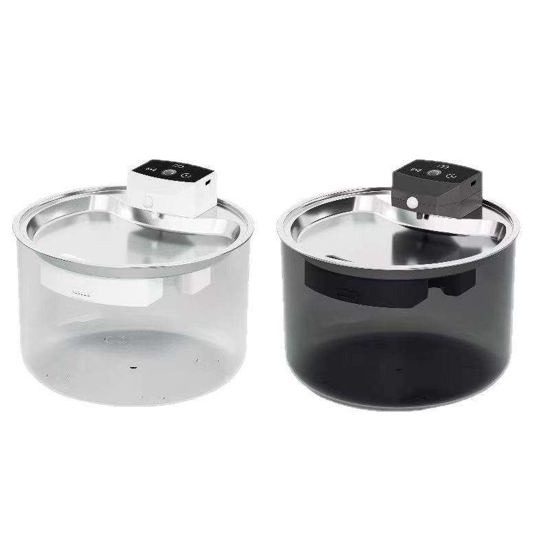Stainless Steel Cat Water Fountain Wireless Cordless And Automatic