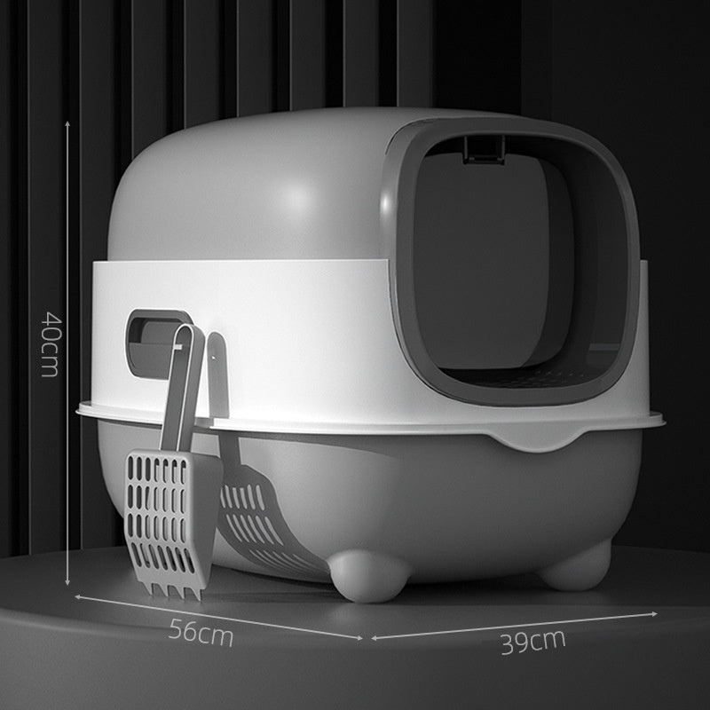 Enclosed Lift-top Cat Litter Box