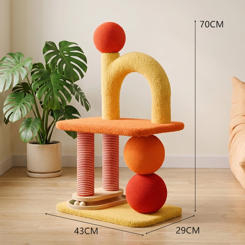 Cat Tree Bed Scratching Post Integrated Frame Toy Pet Supplies Small