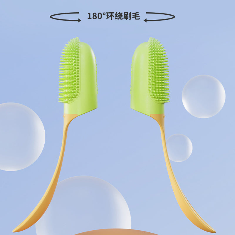 Dog Tooth Cleaning Brush Care Finger Wrap Cat Oral Toothbrush Tool
