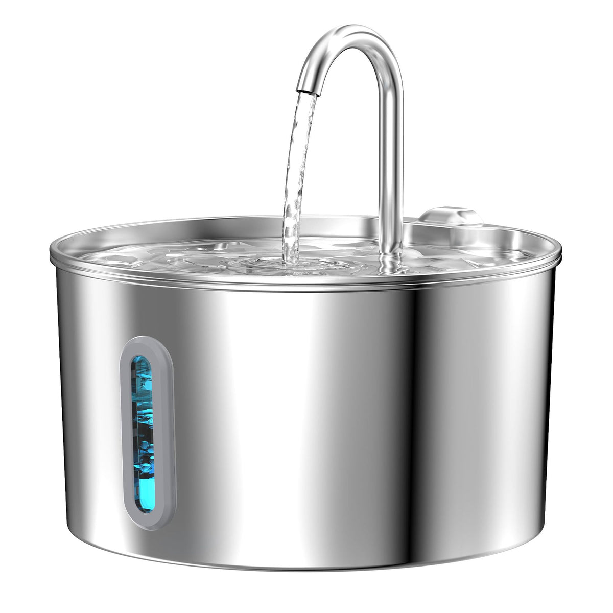 Cat Stainless Steel Water Fountain With Automatic Circulation And