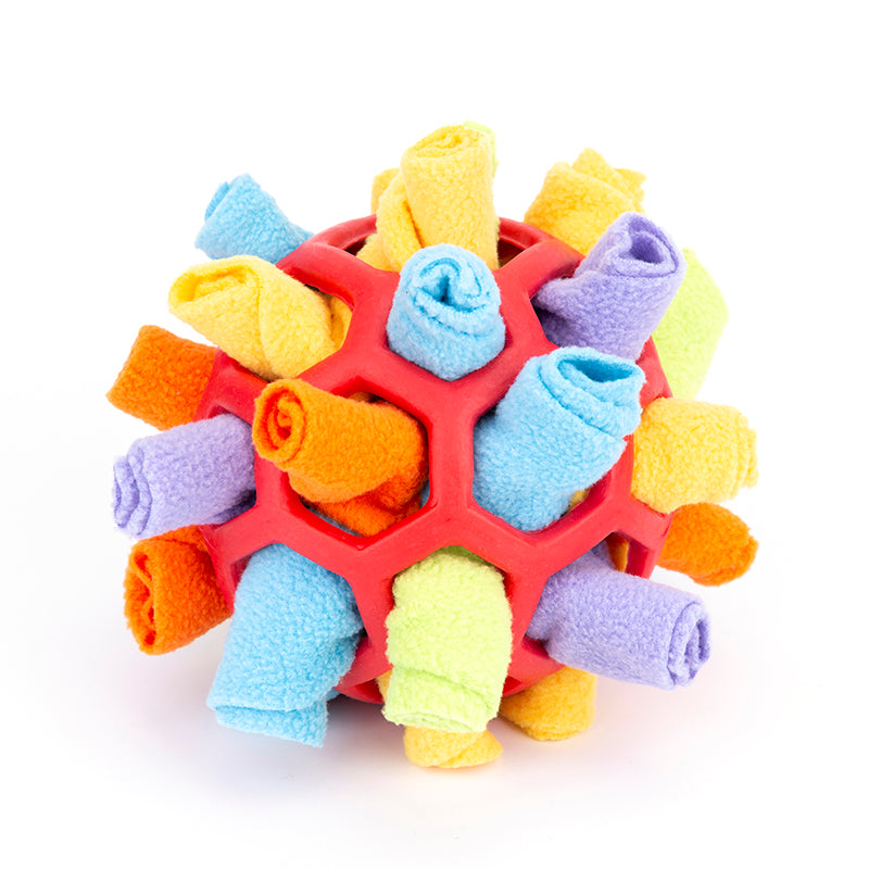 Pet Dog Sniff Snack Puzzle Ball Snuffle Canine Enrichment Nose Pad