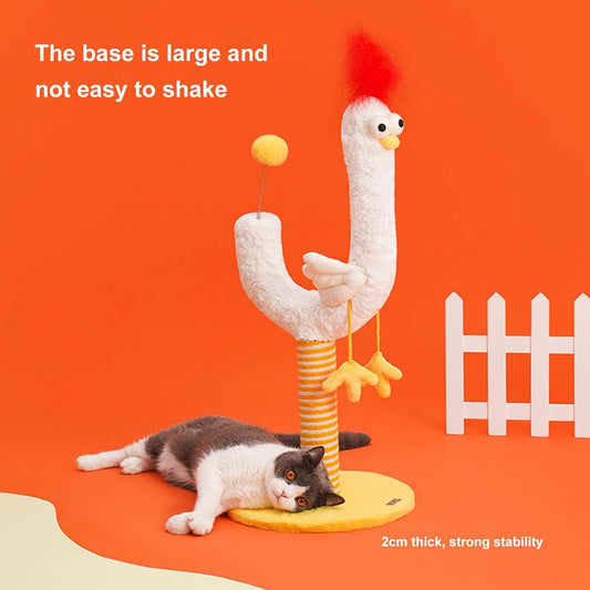 Resilient Sisal Vertical Cat Scratching Post Durable Crumb Free
