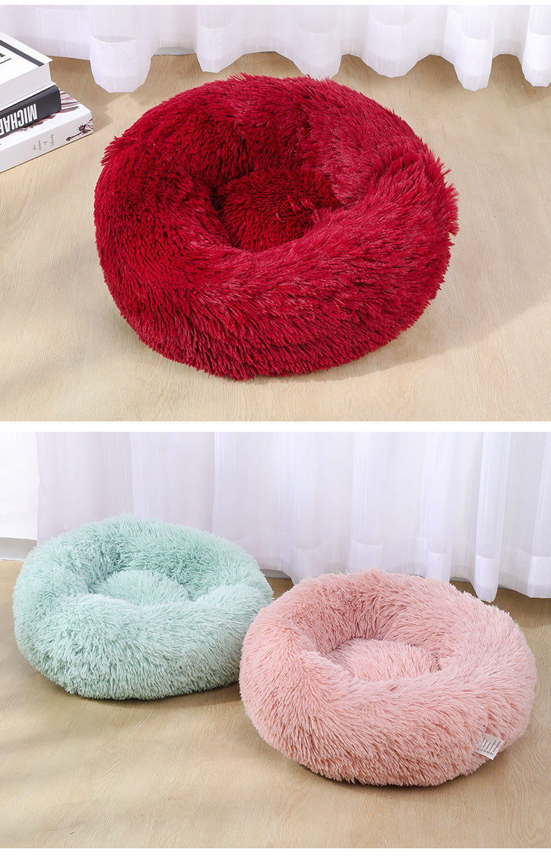 Cathouse Doghouse Large Medium And Small Dogs Warm Plush Round Pet