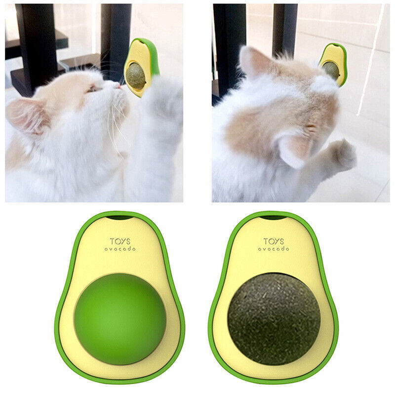 Cute Avocado Catnip Toys Cat Teeth Cleaning Toy Supplies Mini Treat