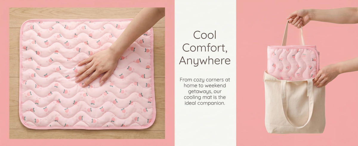 Self-cooling Pet Mat For Dogs Cats Foldable Summer Cooling Pad With