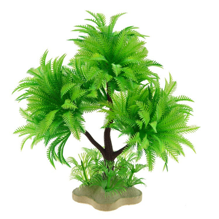 Fish Tank Landscape Artificial Water Grass Tree Simulation Aquarium