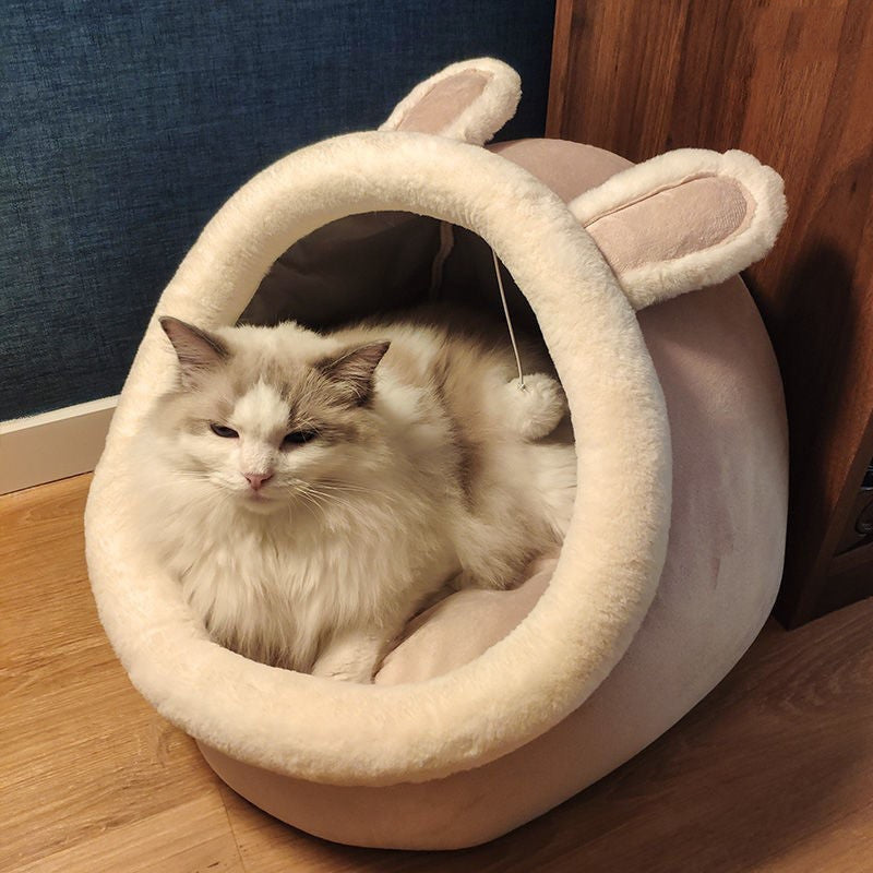 Villa Semi-enclosed Removable And Washable Cat House