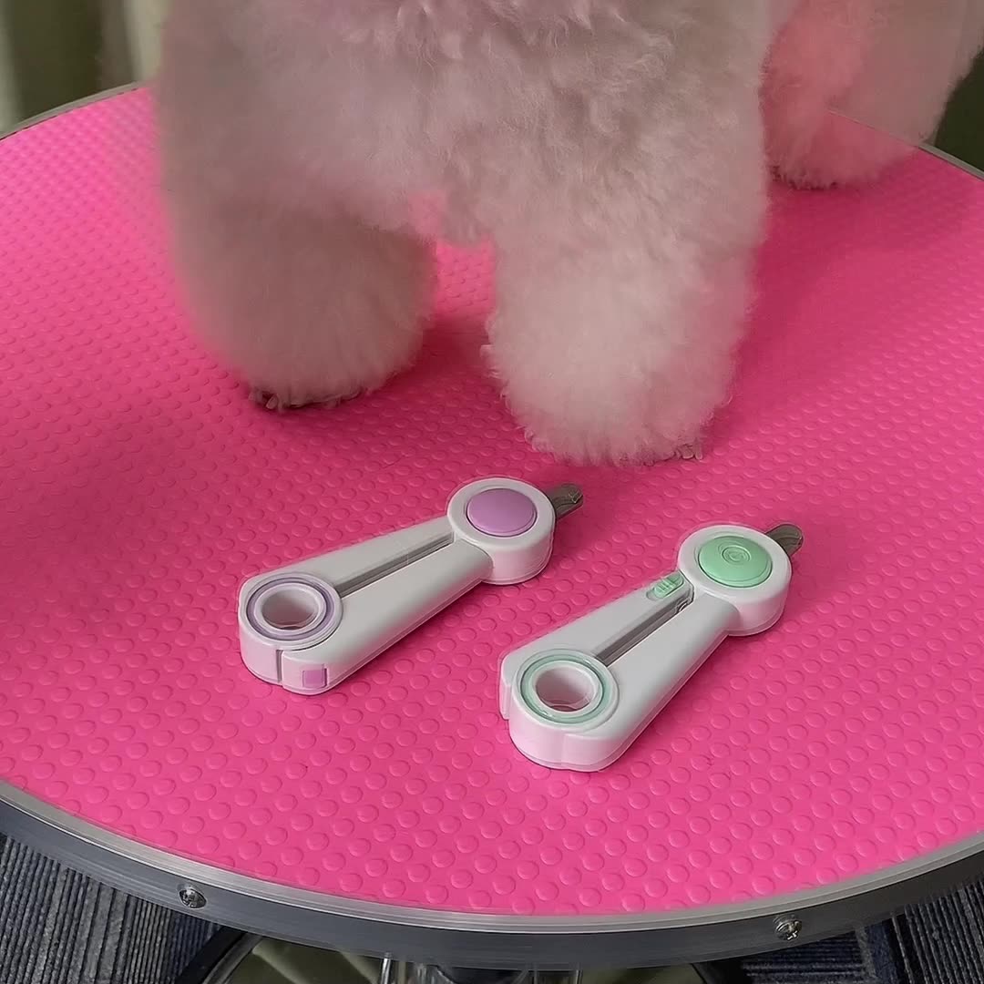 Dog Nail Clippers Grinder Cat Build-in LED Light Anti-blood