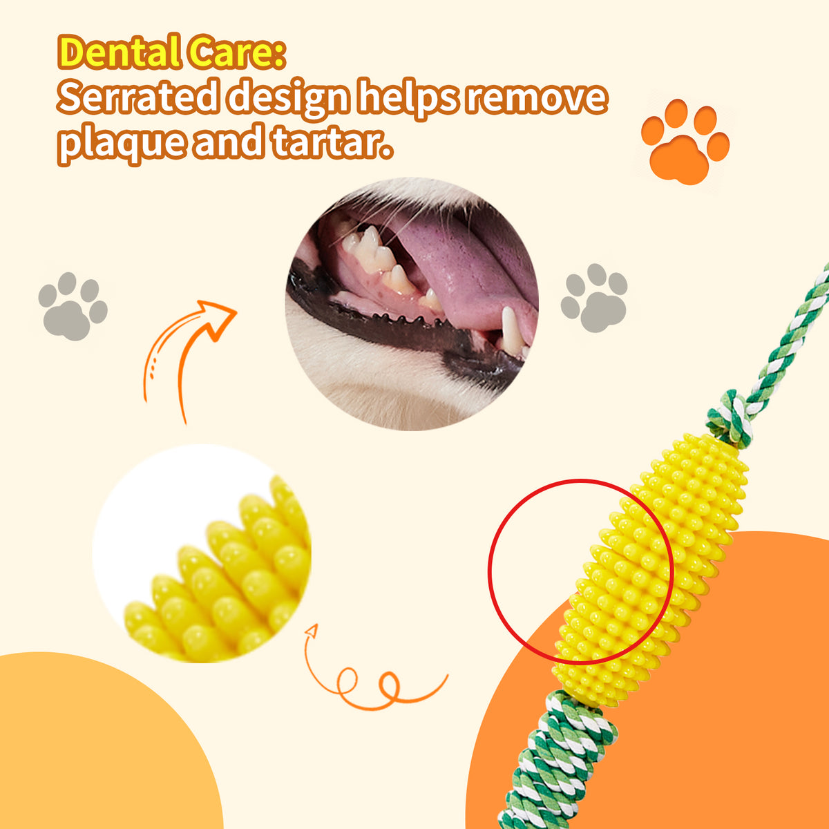 Puppy Toothbrush Clean Teeth Interactive Corn Toys Dog Aggressive