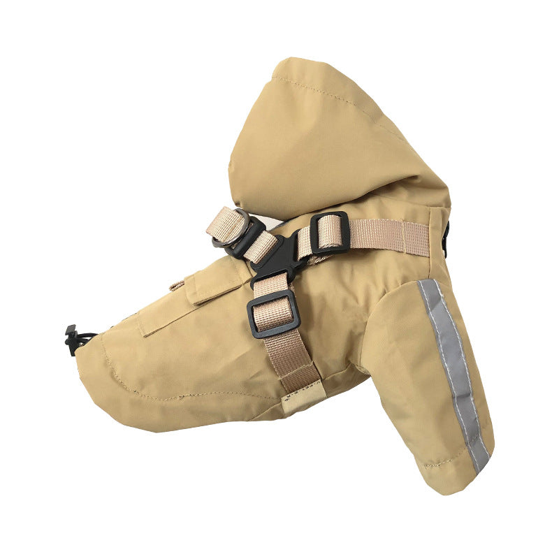 Pet Waterproof Raincoat British Dog Four Seasons Universal
