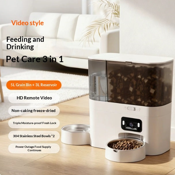 Cat Smart Water Fountain And Automatic Feeder