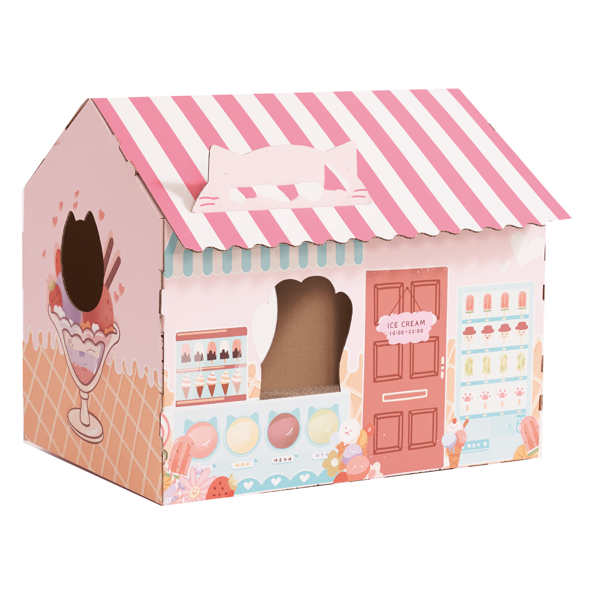 Grocery House Ice Product Modeling Cat Nest Scratcher