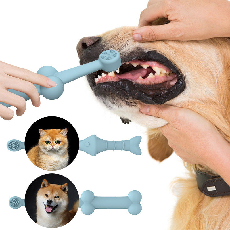 Pet Silicone Finger Toothbrush Oral Cleaning Pet