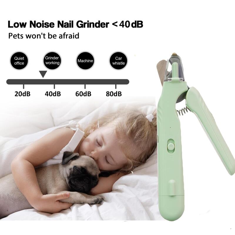2-in-1 Pet Nail Clippers With LED Light Dog Cat Special Blood Line