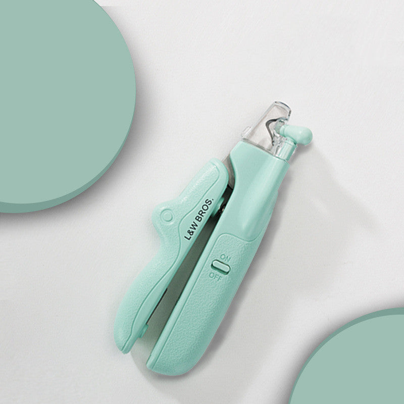 Pet Nail Clippers With LED Light Dogs Cat Scissors Professional