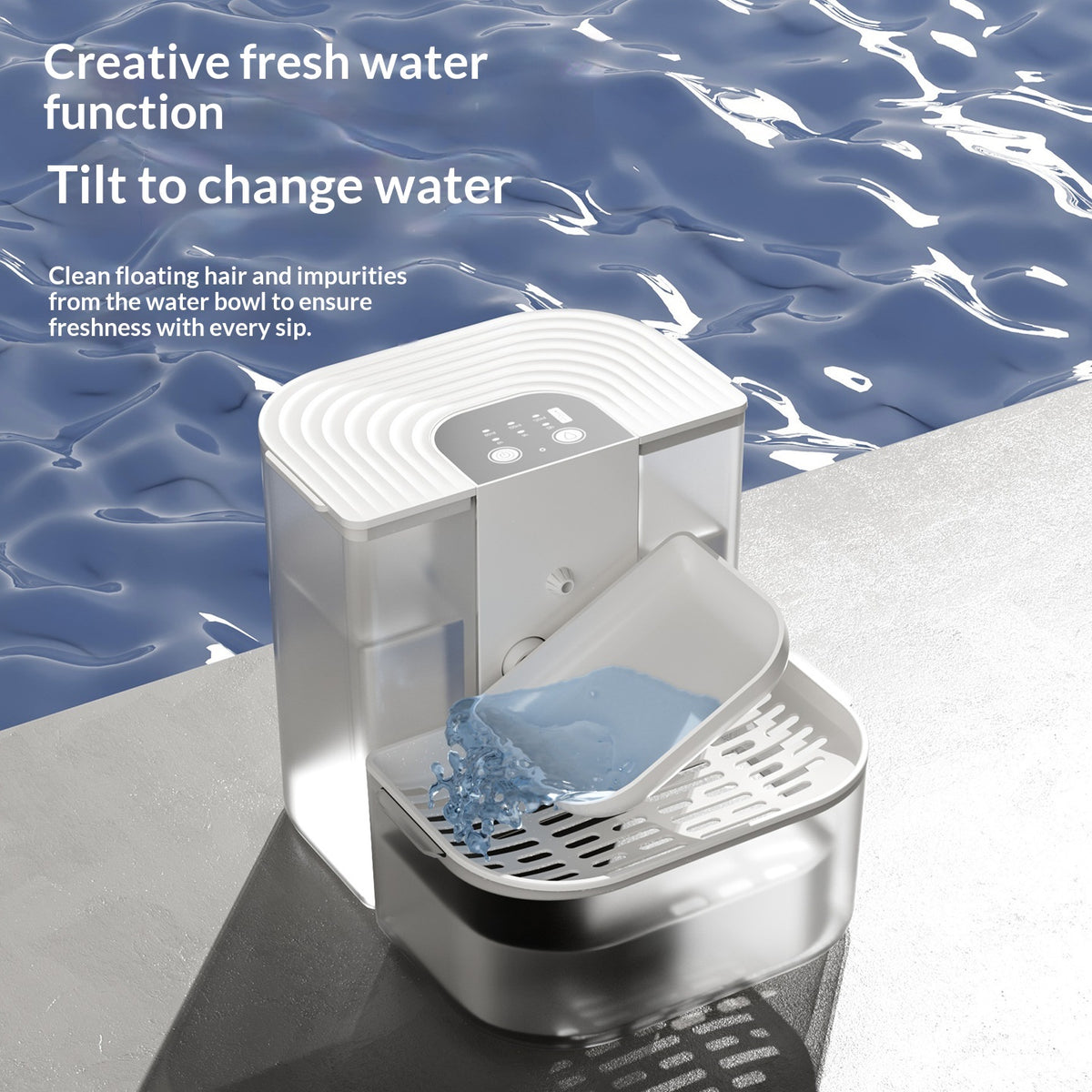 Thermostatically Controlled Plug-free Pet Water Fountain With