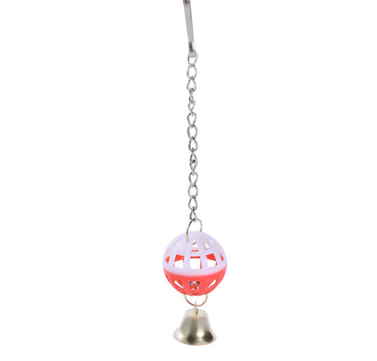 Bird Toy With Bells Two-tone Bell Pendant Parrot Sound Making