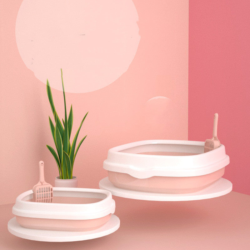 Pet Toilet Cat Litter Box With Scoop High Quality Anti-splash Dog