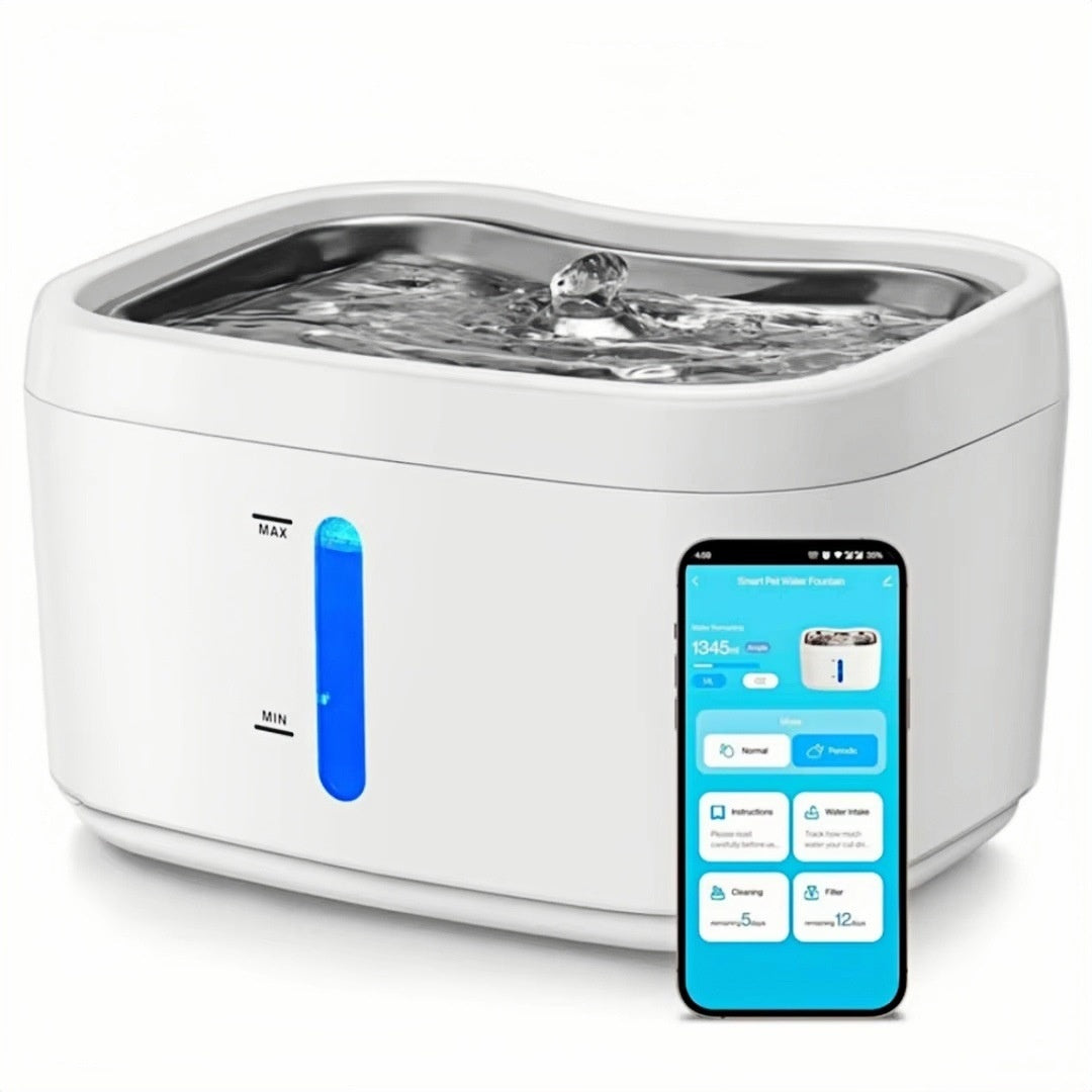 Smart Cat Water Fountain With Automatic Sensor And Wireless Power