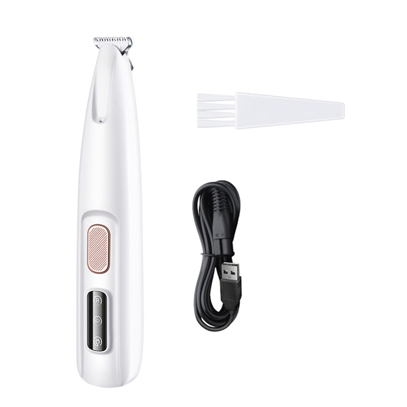 Pets Dog Paw Trimmer With LED Light Fully Waterproof Pet Hair With