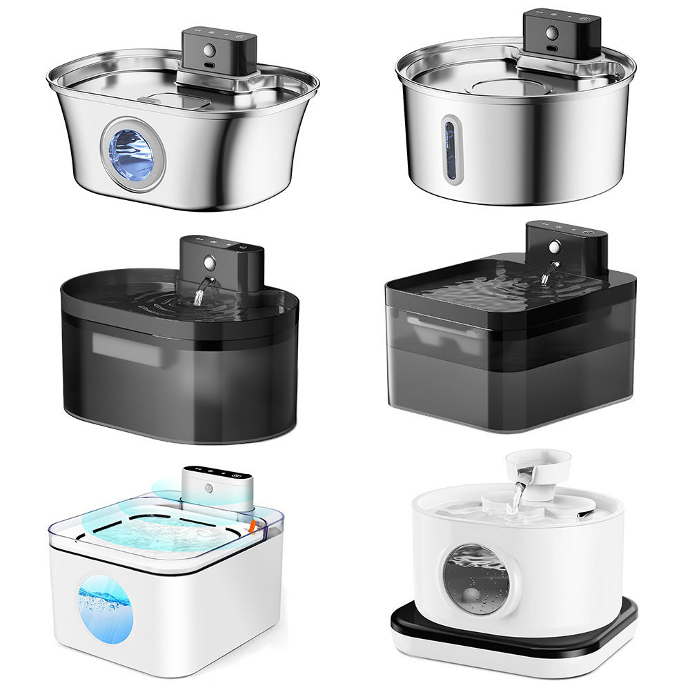 32l Pet Water Fountain Stainless Steel Automatic Induction Dispenser