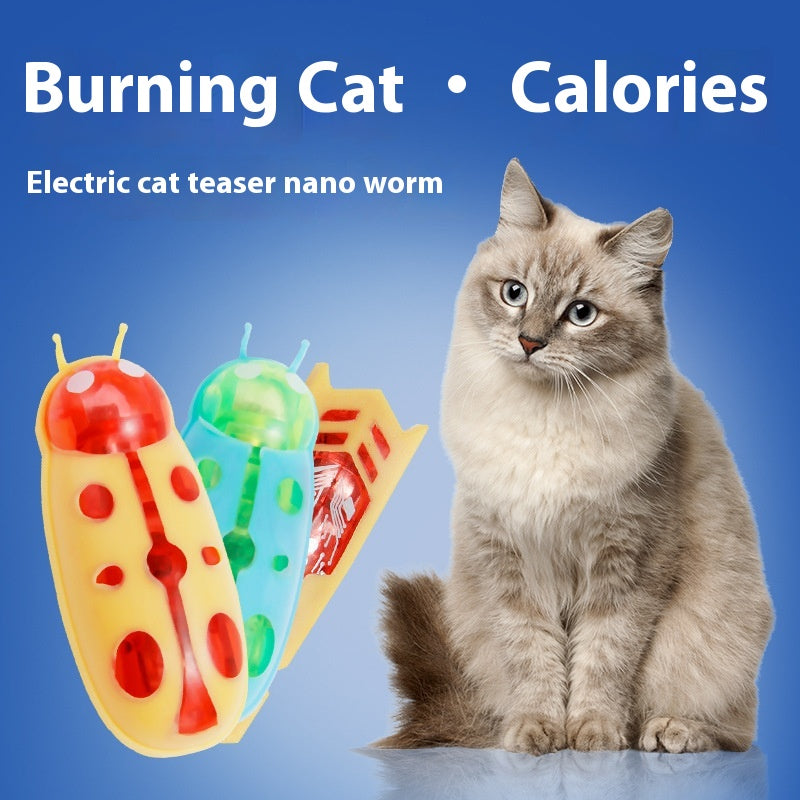 Electric Toothbrush Worm Miniature Nano Jumping Insects Cat Teaser