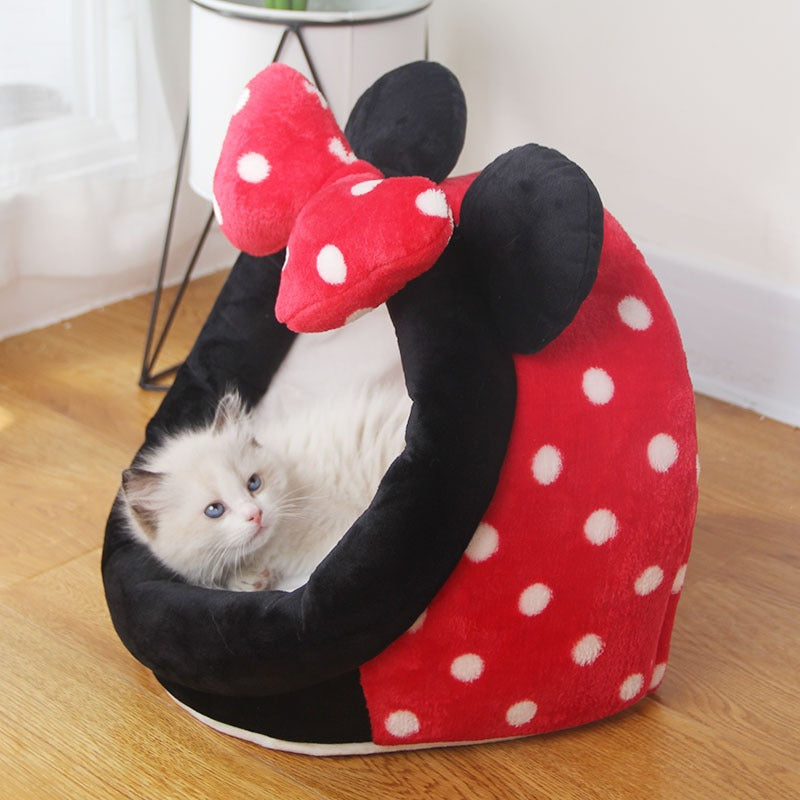Villa Semi-enclosed Removable And Washable Cat House