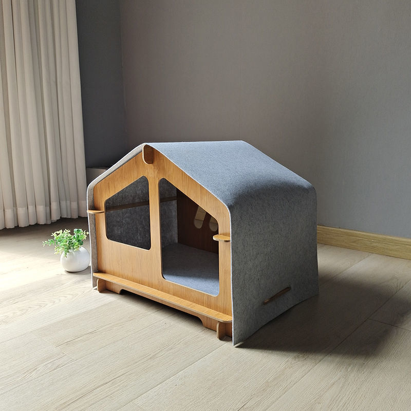 Wooden Cat House All Season Dog