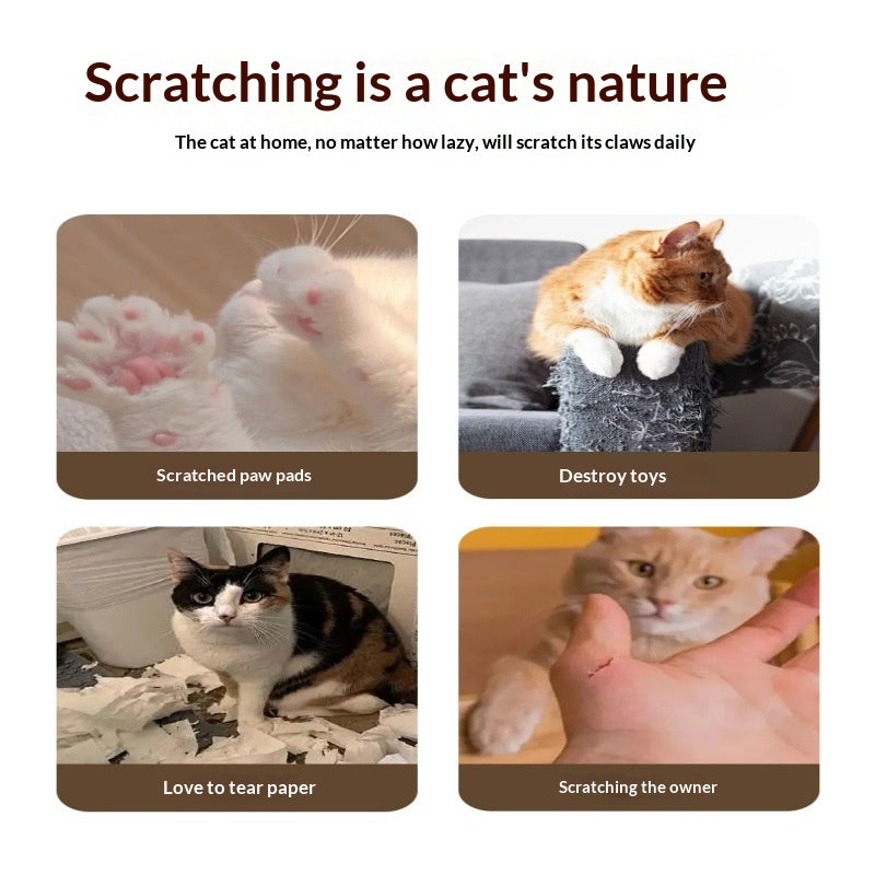 Cat Scratching Post With Magnetic Attachmentsversatile Corrugated