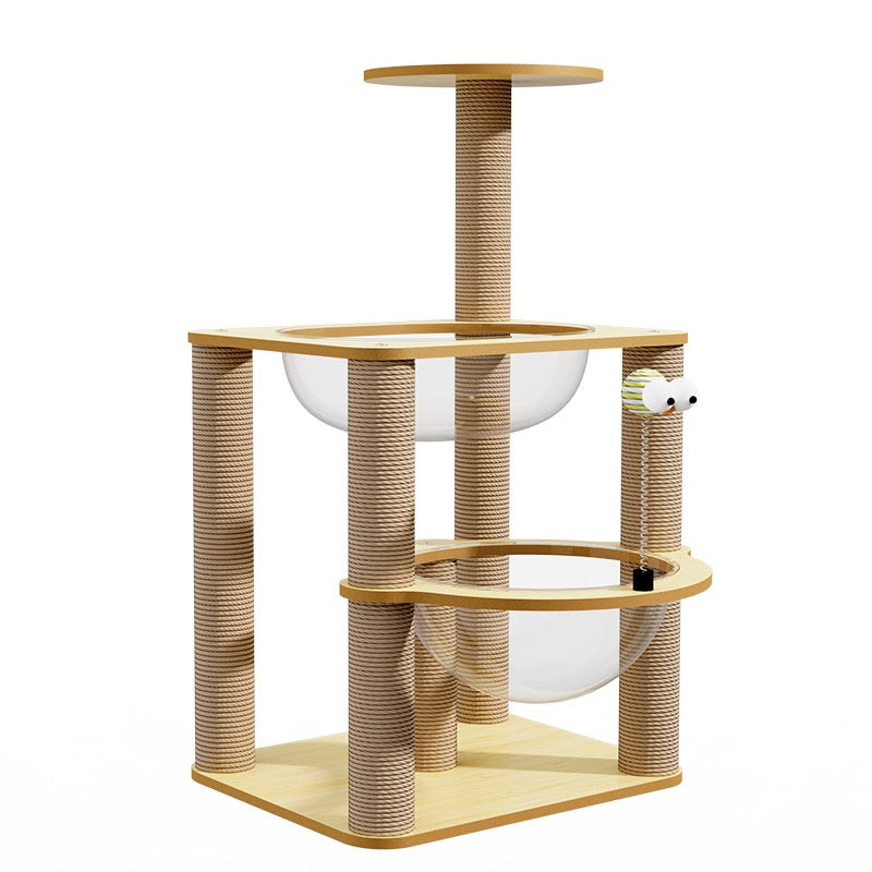 Cat Climbing Frame And Bed Combo With Enlarged Space Capsule
