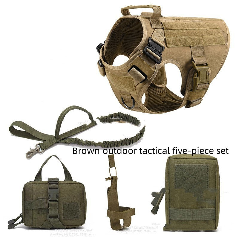 Tactical Dog Harness Pet German Shepherd K9 Training Vest And Leash