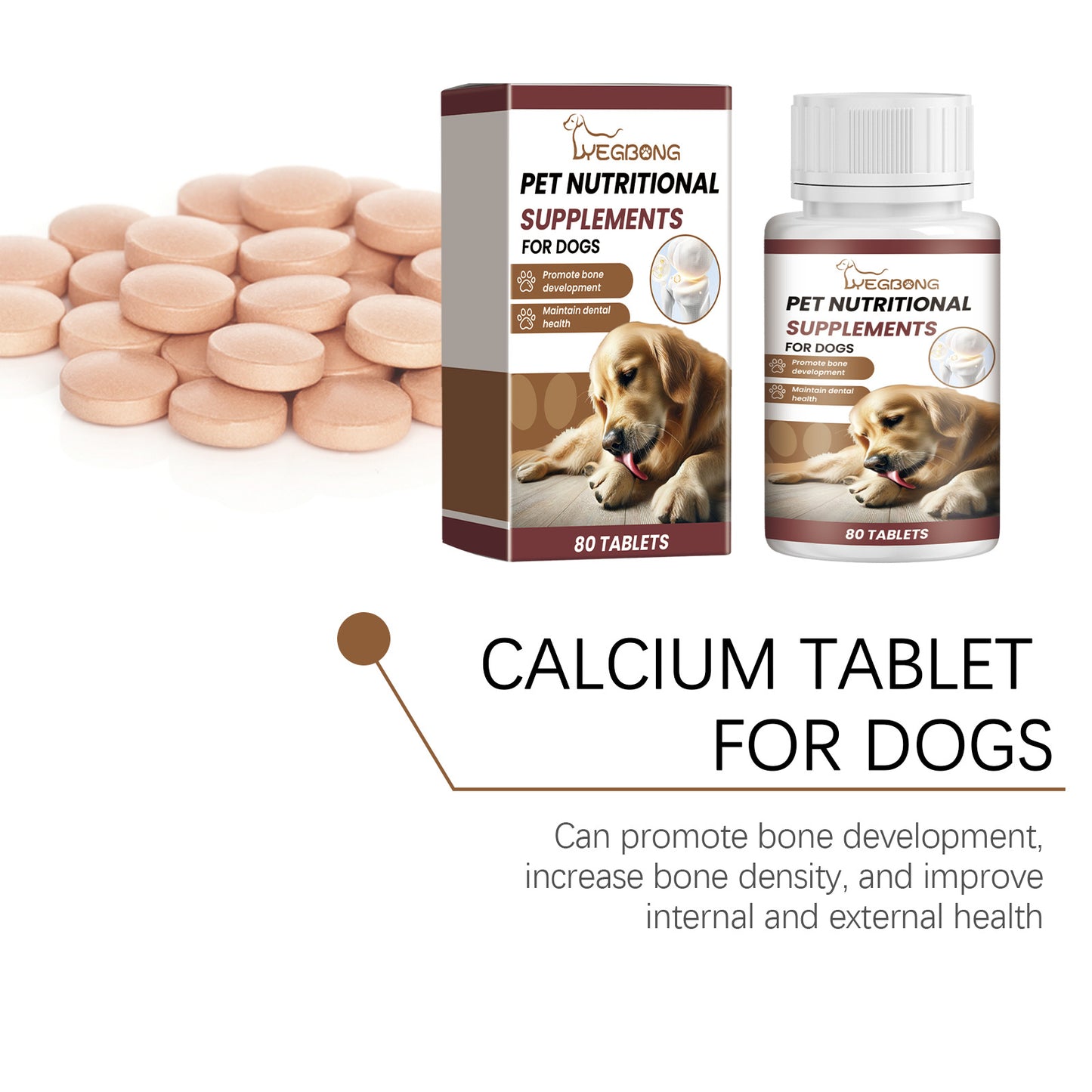 Pet Vitamin Supplement For A Healthy Nutritious Dietcalcium Tablets
