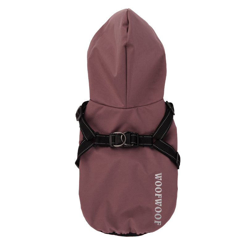 Puppy Dog Raincoat Four-legged Waterproof All-inclusive Poncho