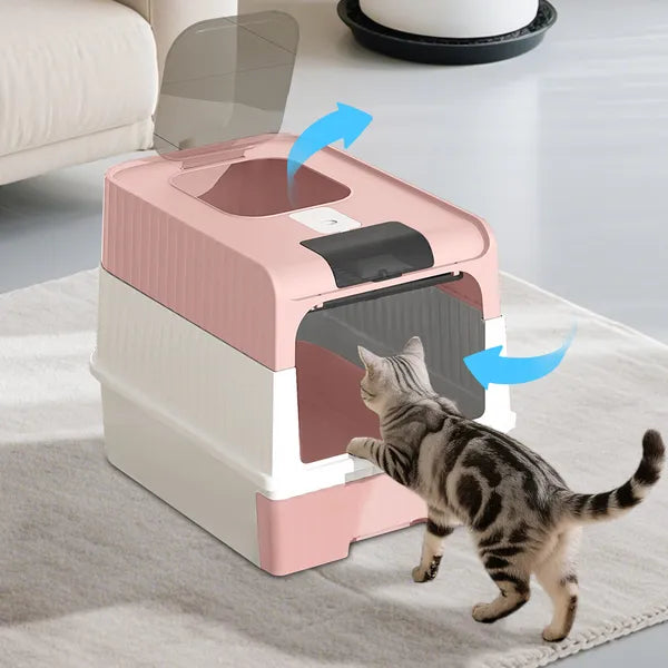Pinkmagic Cube Intelligent Cat Litter Box Free Hands Enjoy Pure