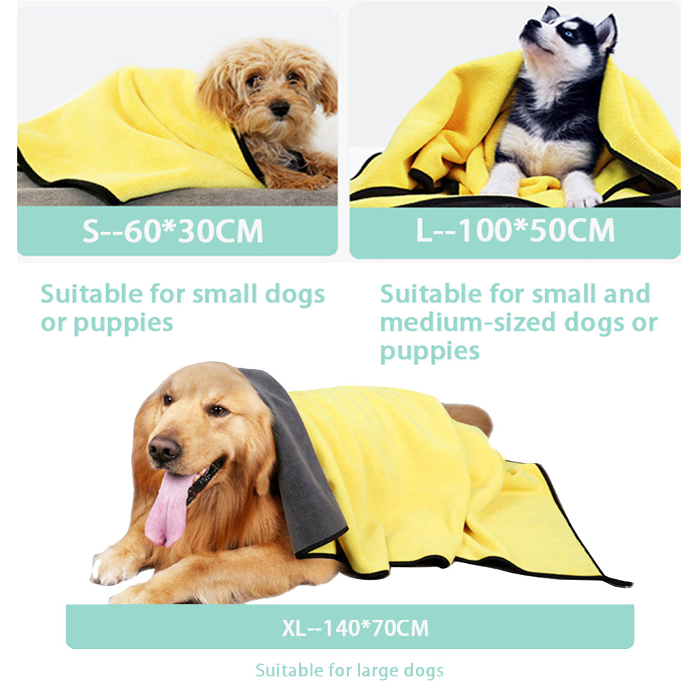 Dog Towels For Drying Dogs Towel Bath Quick-drying Pet And Cat Soft