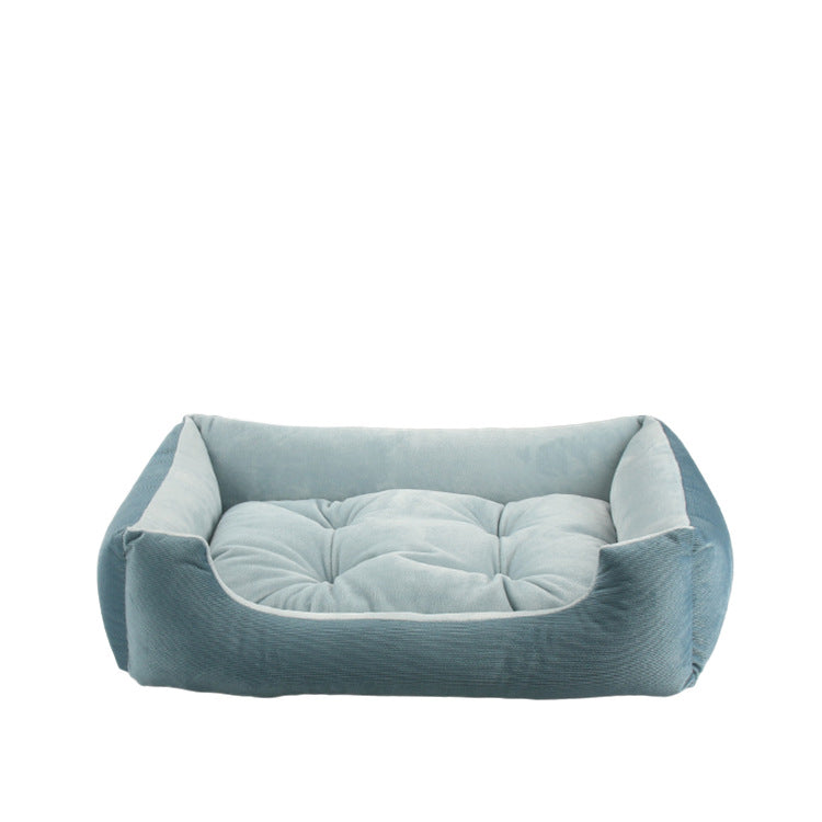 Medium Small Dog Sofa Bed Cushion For Cat Pet Square Plush Kennel