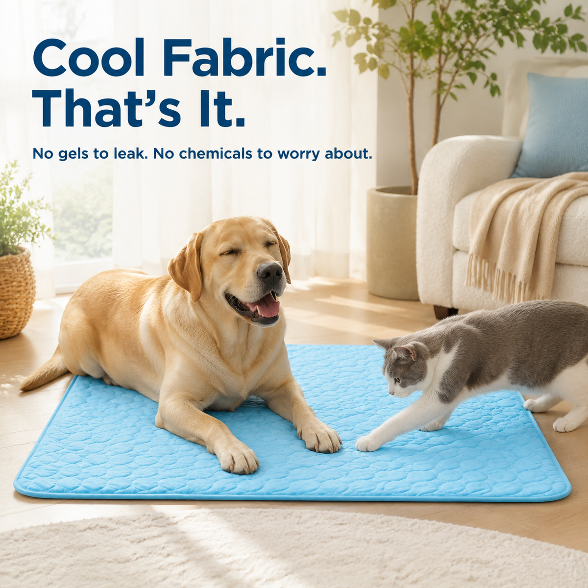 Round Pet Cooling Ice Pad Summer Mat For Dogs Cats