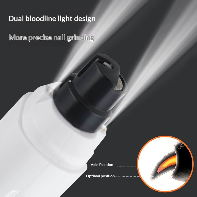 Portable Home Electric Pet Nail Grinder With LED Light